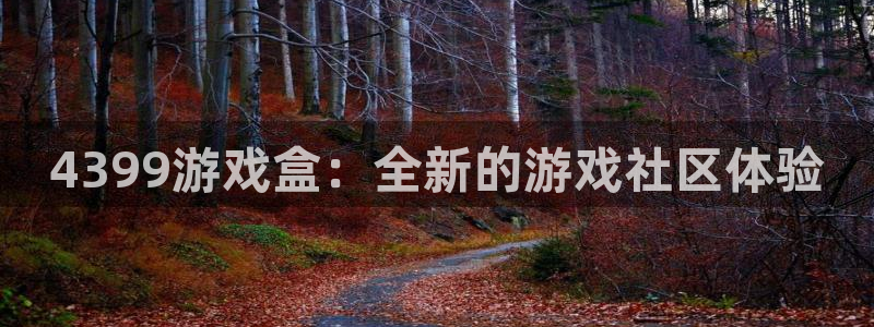 高德娱乐平台登陆：4399游戏盒：全新的游戏社区体验